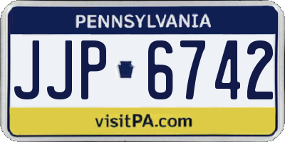 PA license plate JJP6742
