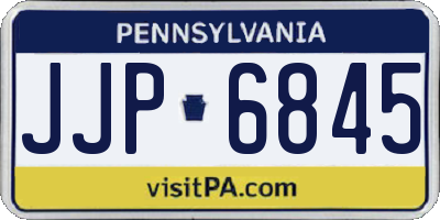 PA license plate JJP6845