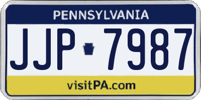 PA license plate JJP7987