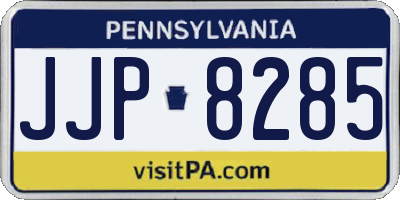 PA license plate JJP8285