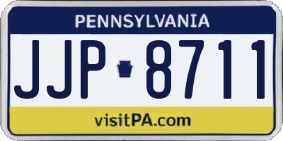 PA license plate JJP8711