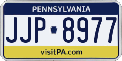 PA license plate JJP8977