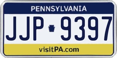 PA license plate JJP9397