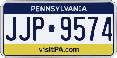 PA license plate JJP9574