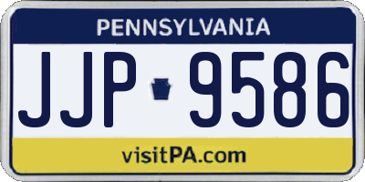 PA license plate JJP9586