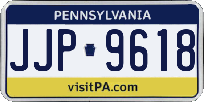 PA license plate JJP9618