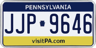 PA license plate JJP9646