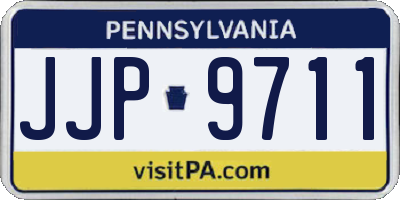 PA license plate JJP9711