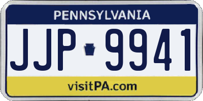 PA license plate JJP9941