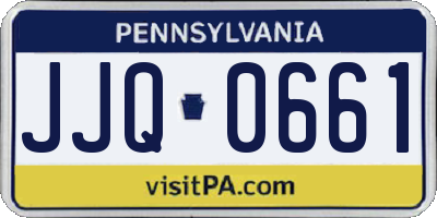 PA license plate JJQ0661