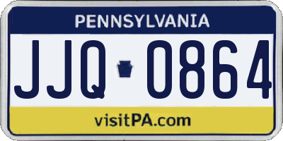 PA license plate JJQ0864