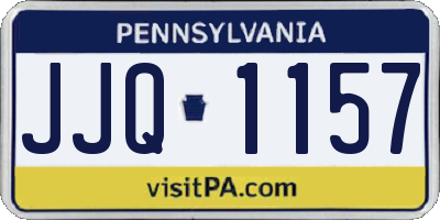 PA license plate JJQ1157