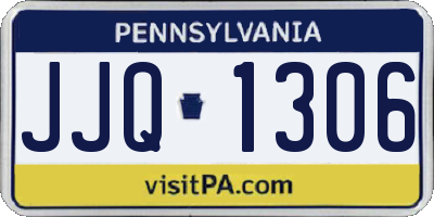 PA license plate JJQ1306