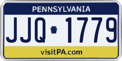 PA license plate JJQ1779