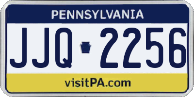 PA license plate JJQ2256