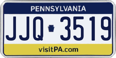 PA license plate JJQ3519