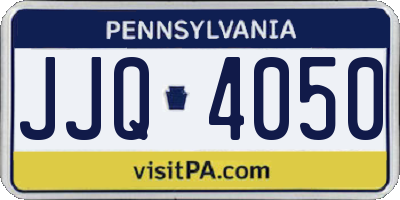 PA license plate JJQ4050
