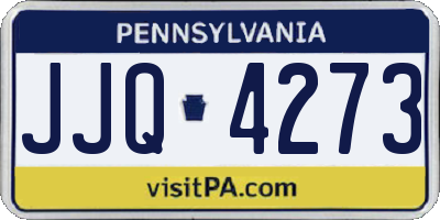PA license plate JJQ4273