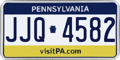 PA license plate JJQ4582