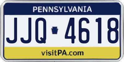 PA license plate JJQ4618