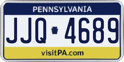 PA license plate JJQ4689