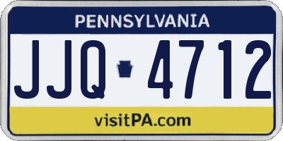 PA license plate JJQ4712