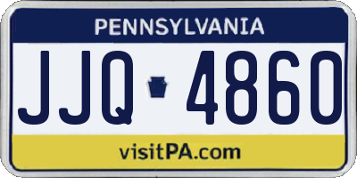 PA license plate JJQ4860