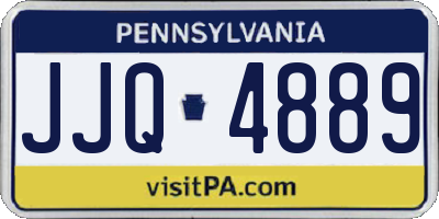 PA license plate JJQ4889