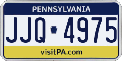 PA license plate JJQ4975