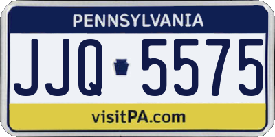 PA license plate JJQ5575