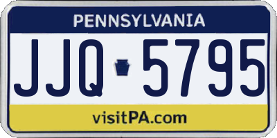 PA license plate JJQ5795