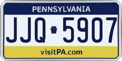 PA license plate JJQ5907