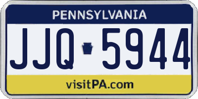 PA license plate JJQ5944