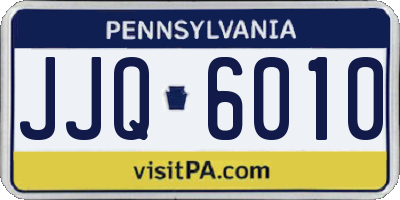 PA license plate JJQ6010