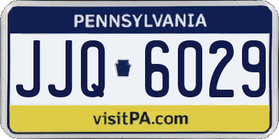 PA license plate JJQ6029