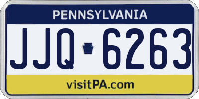 PA license plate JJQ6263