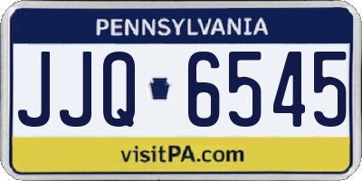PA license plate JJQ6545