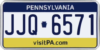 PA license plate JJQ6571