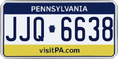PA license plate JJQ6638
