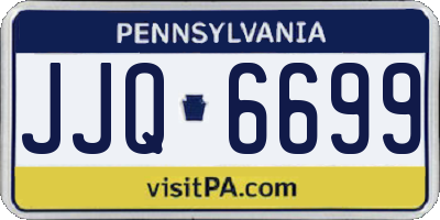 PA license plate JJQ6699