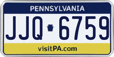 PA license plate JJQ6759