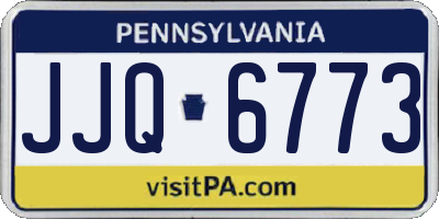 PA license plate JJQ6773