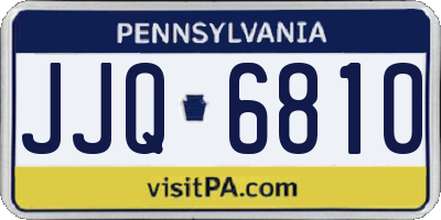 PA license plate JJQ6810