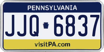 PA license plate JJQ6837