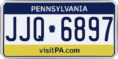 PA license plate JJQ6897