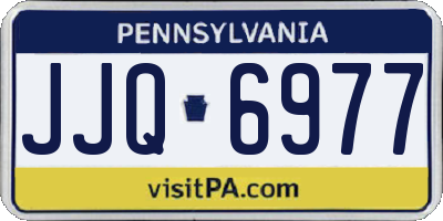 PA license plate JJQ6977