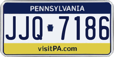 PA license plate JJQ7186
