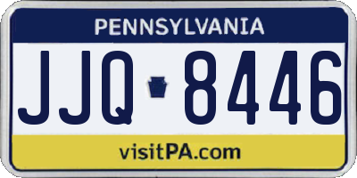 PA license plate JJQ8446