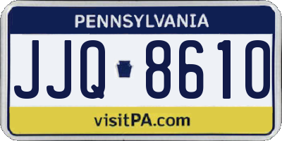 PA license plate JJQ8610