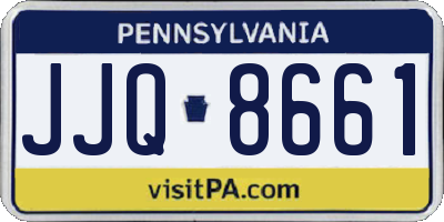 PA license plate JJQ8661